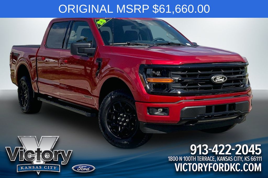 Rapid Red Metallic Tinted Clearcoat 2025 Ford F-150 Pickup Truck Four-Wheel Drive Automatic