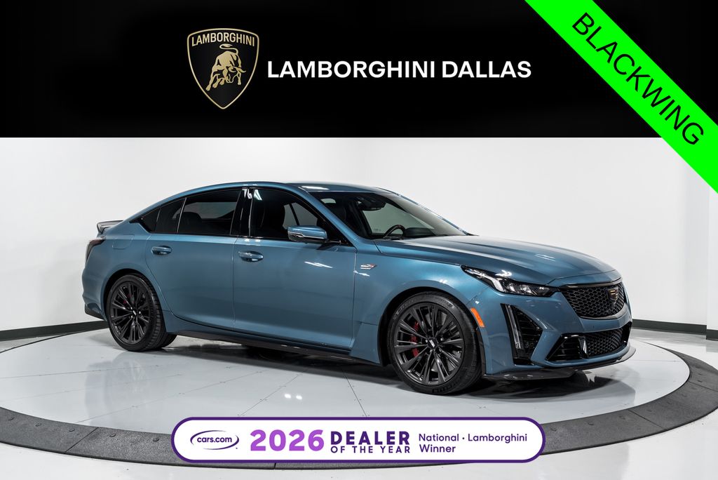 Gray (Midnight Steel Metallic) 2024 Cadillac CT5-V Blackwing Sedan Rear-Wheel Drive 6-Speed Manual
