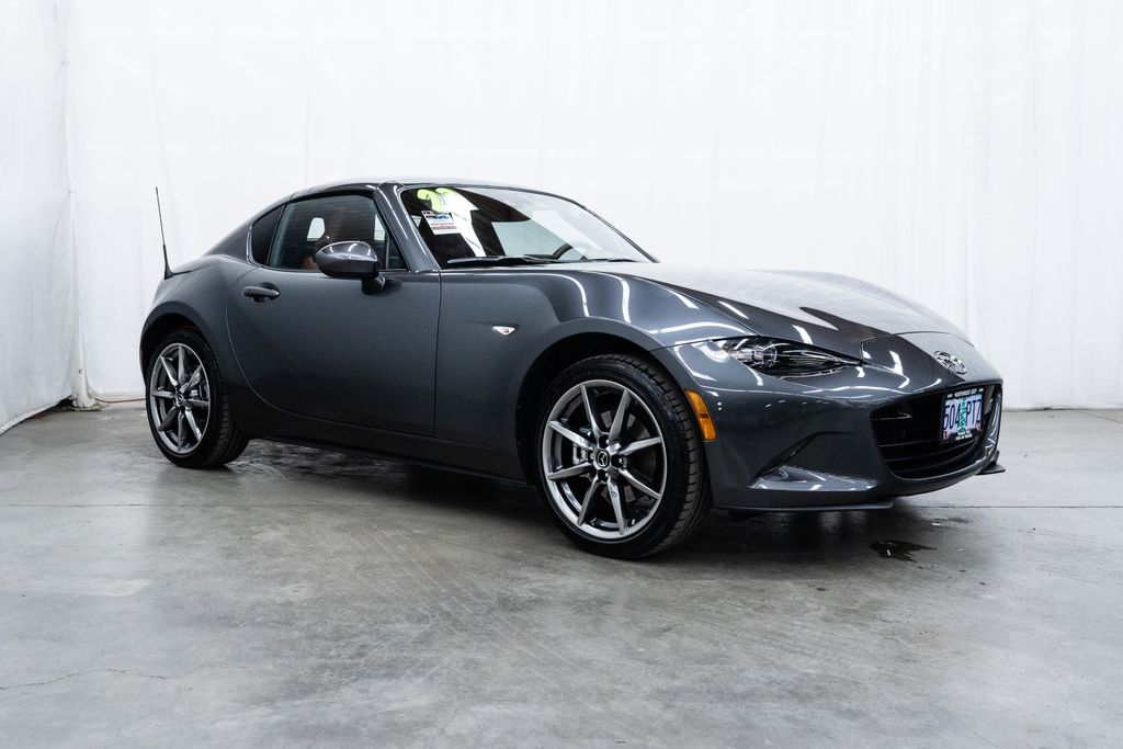 Machine Gray Metallic 2023 Mazda MX-5 Miata RF Grand Touring RWD Convertible Rear-Wheel Drive 6-Speed Automatic