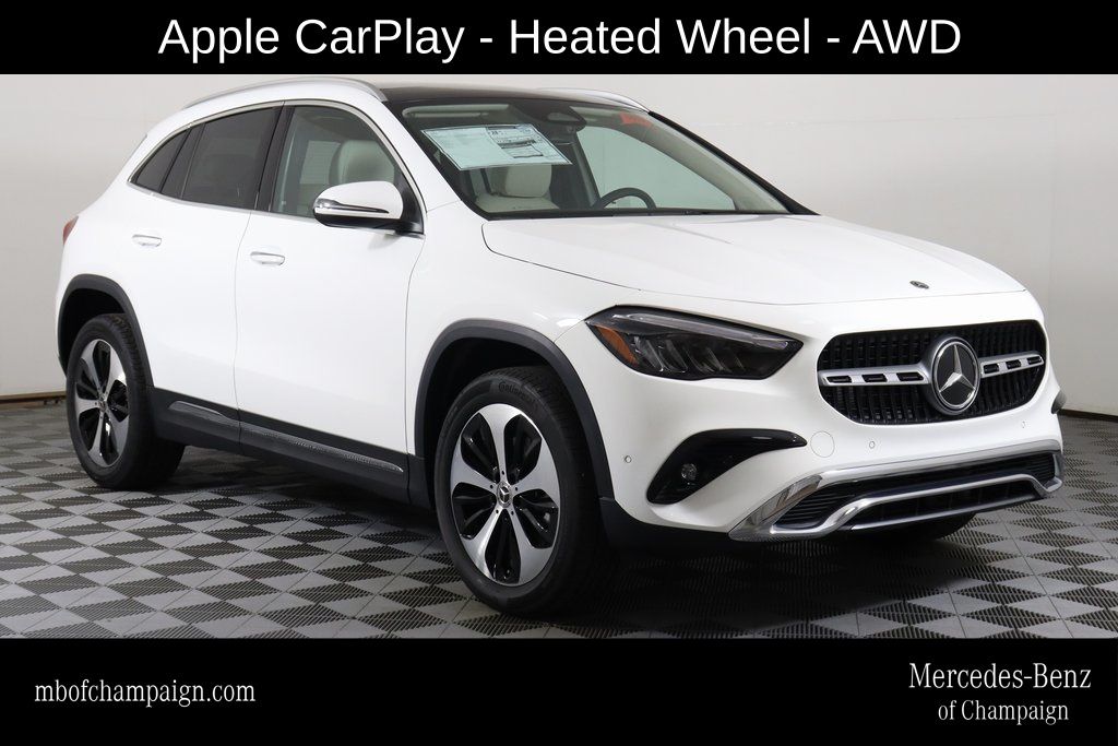 Polar White 2026 Mercedes-Benz GLA 250 4MATIC SUV / Crossover All-Wheel Drive 8-Speed Dual Clutch