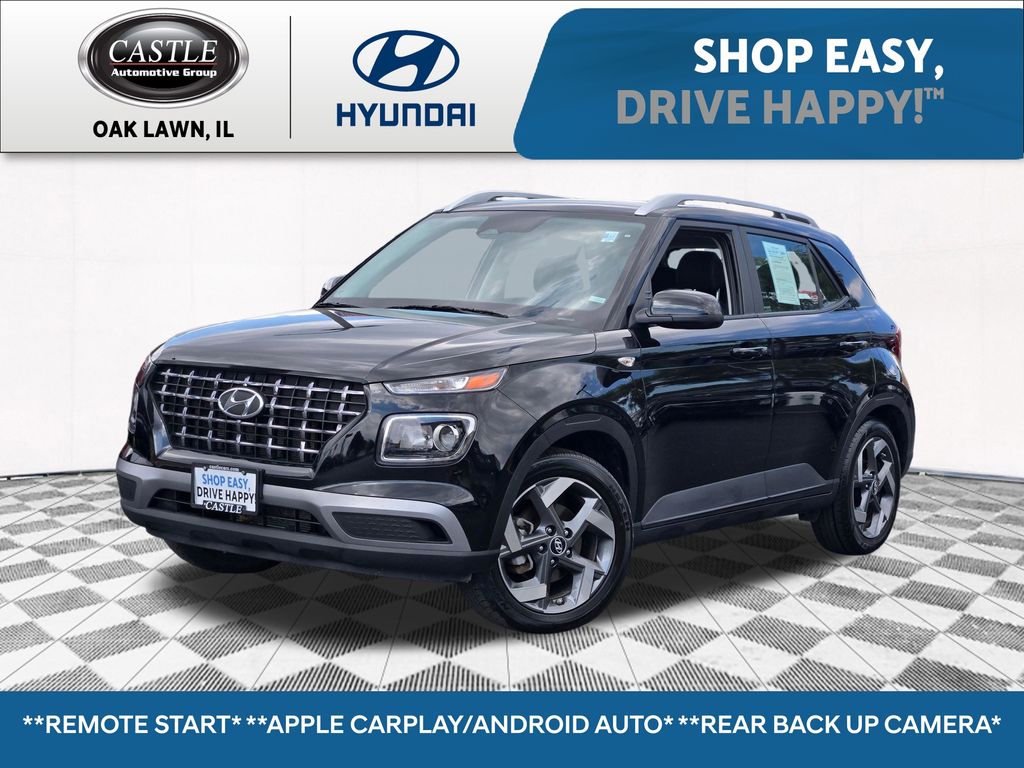 Onyx Black 2025 Hyundai Venue SUV / Crossover Front-Wheel Drive Continuously Variable Transmission