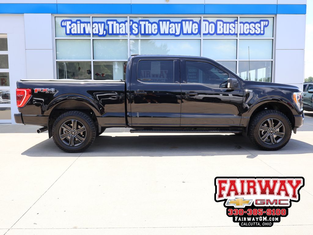 Agate Black Metallic 2022 Ford F-150 Pickup Truck Four-Wheel Drive Automatic
