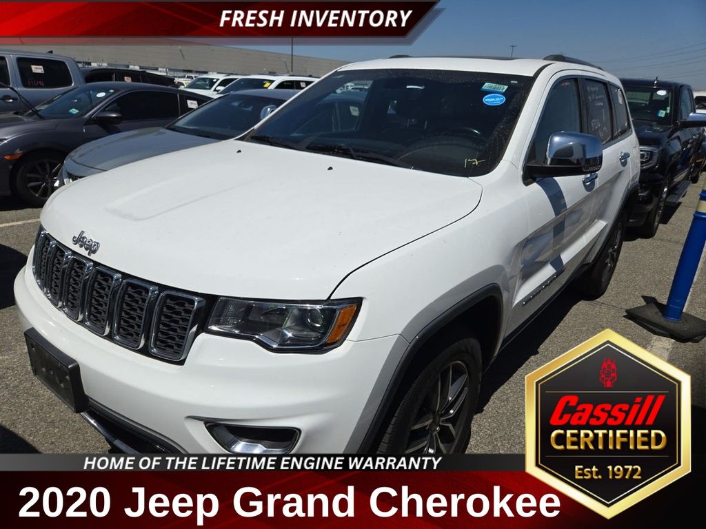 Bright White Clearcoat 2020 Jeep Grand Cherokee SUV / Crossover Four-Wheel Drive 8-Speed Automatic