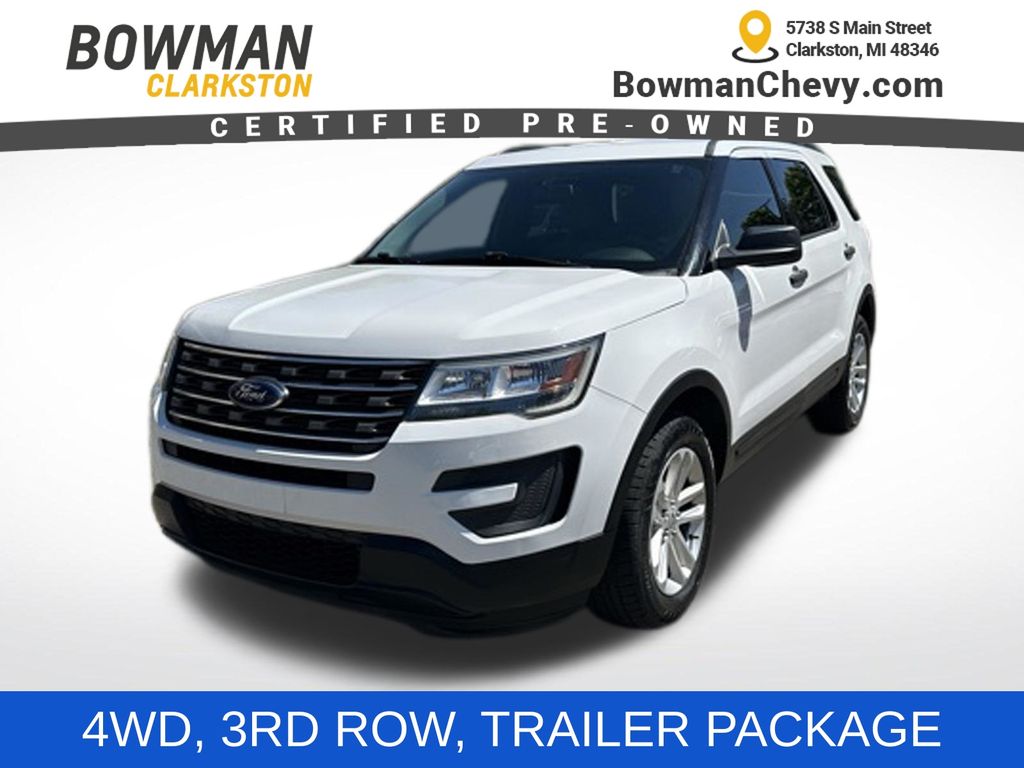 Oxford White 2017 Ford Explorer SUV / Crossover All-Wheel Drive 6-Speed Automatic
