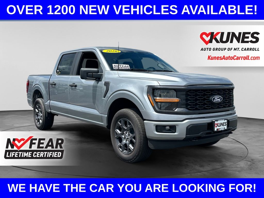 Iconic Silver Metallic 2026 Ford F-150 Pickup Truck Four-Wheel Drive Automatic