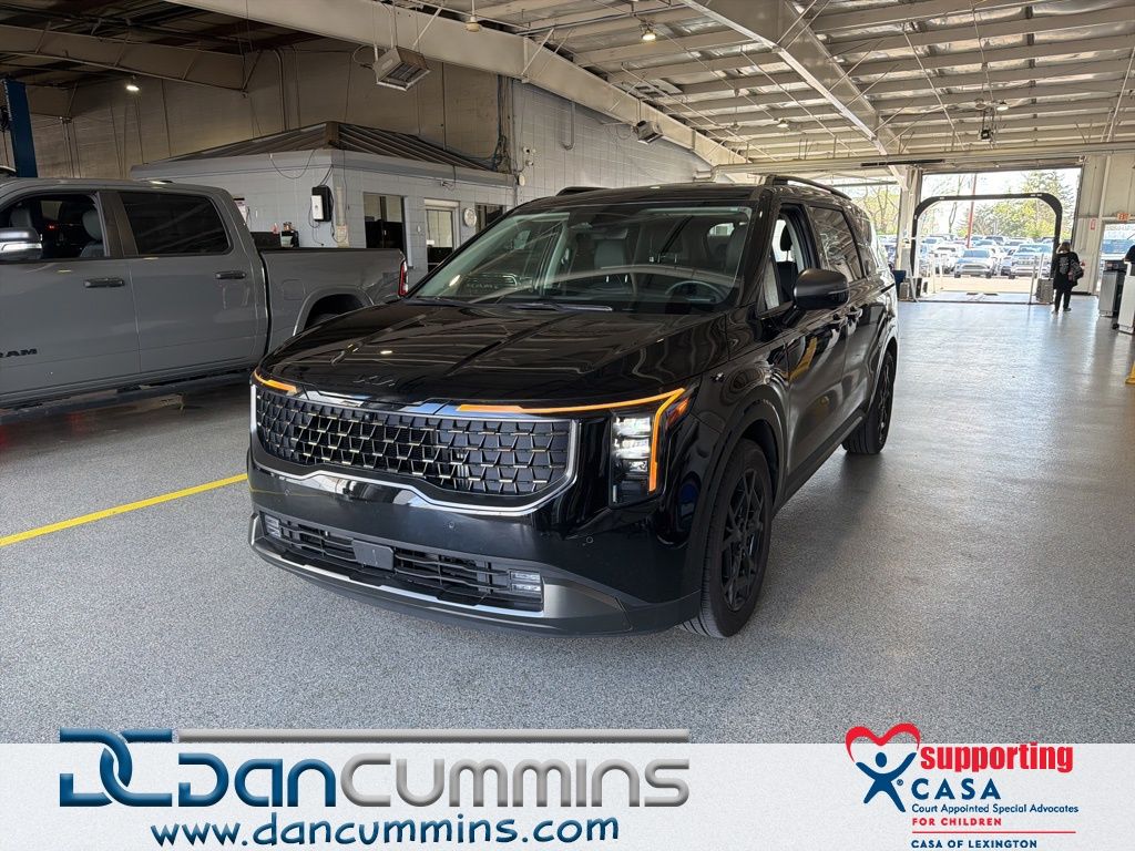 Aurora Black Pearl 2025 Kia Carnival Hybrid SX FWD Minivan Front-Wheel Drive 6-Speed Automatic