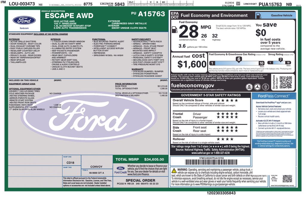 Used 2023 Ford Escape SUV