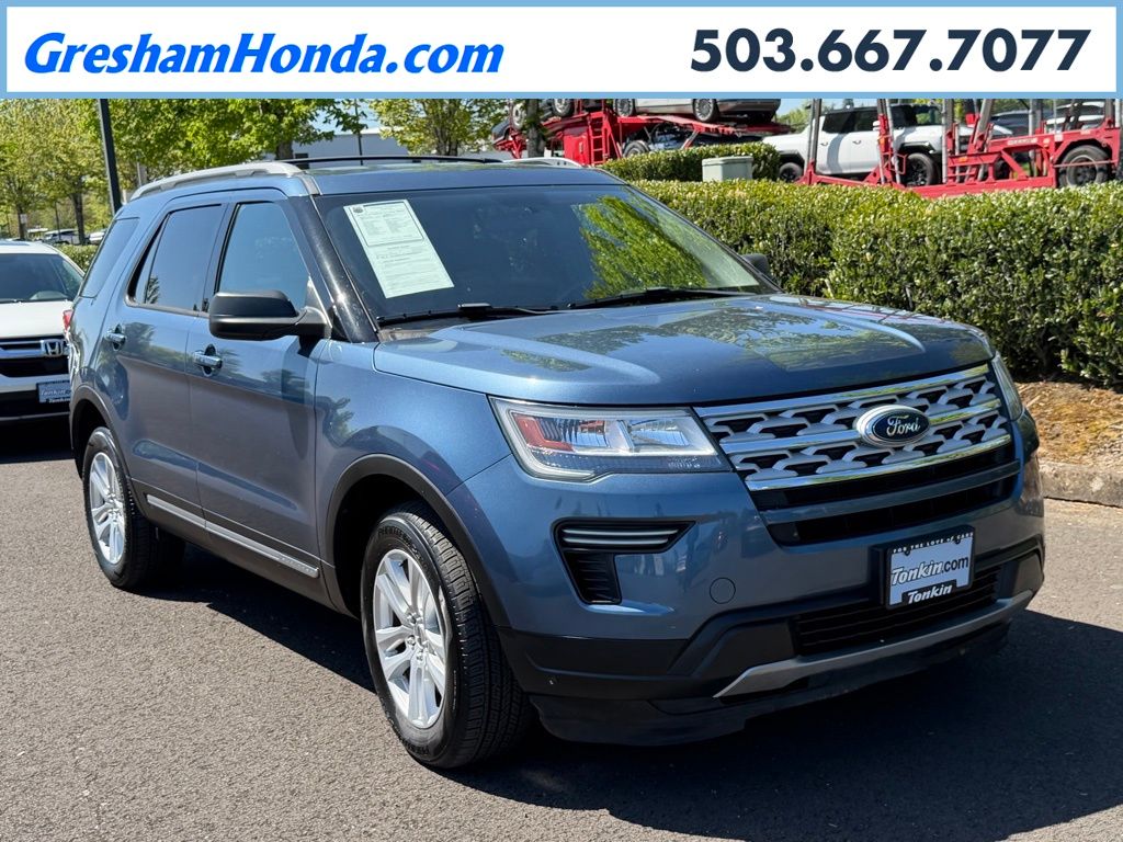 Blue Metallic 2018 Ford Explorer XLT AWD SUV / Crossover All-Wheel Drive 6-Speed Automatic