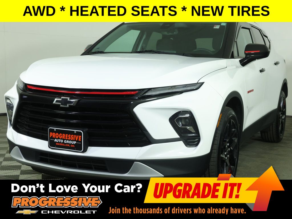 Summit White 2023 Chevrolet Blazer SUV / Crossover All-Wheel Drive 9-Speed Automatic Overdrive