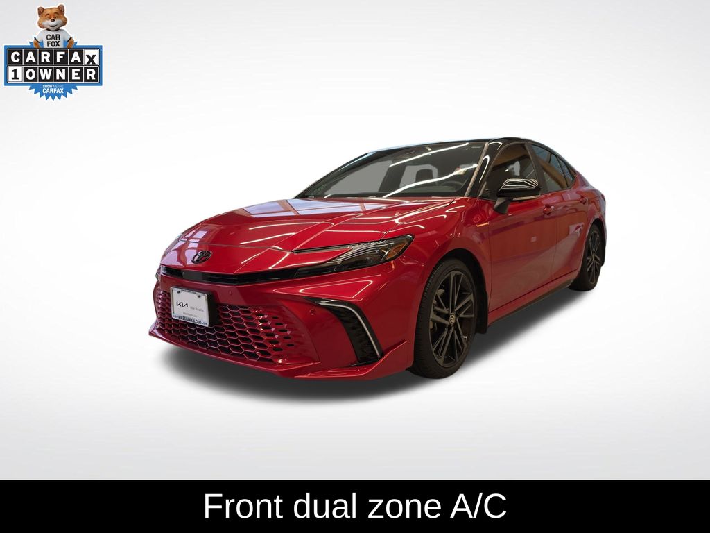 Midnight Black Metallic 2025 Toyota Camry XSE FWD Sedan Front-Wheel Drive Continuously Variable Transmission