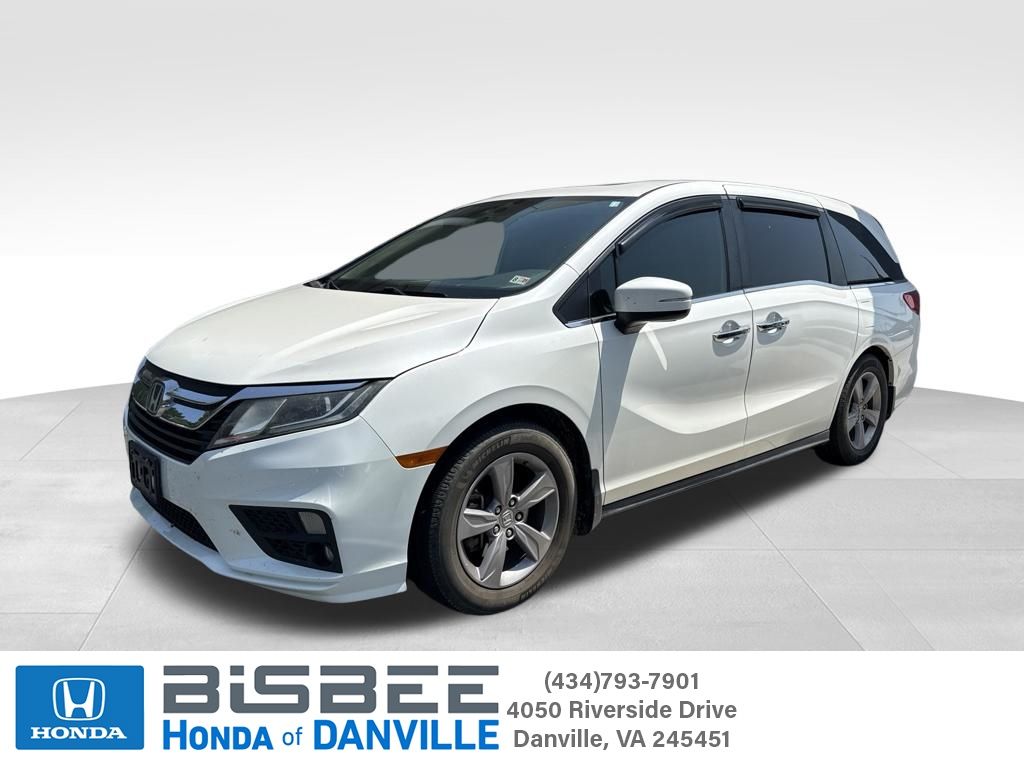 White 2019 Honda Odyssey Minivan Front-Wheel Drive 9-Speed Automatic