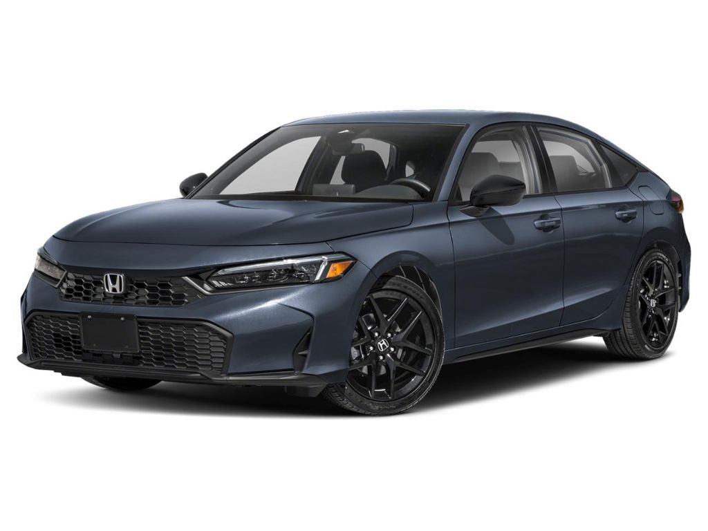 Meteorite Gray Metallic 2026 Honda Civic Hatchback Sport FWD Hatchback Front-Wheel Drive Continuously Variable Transmission