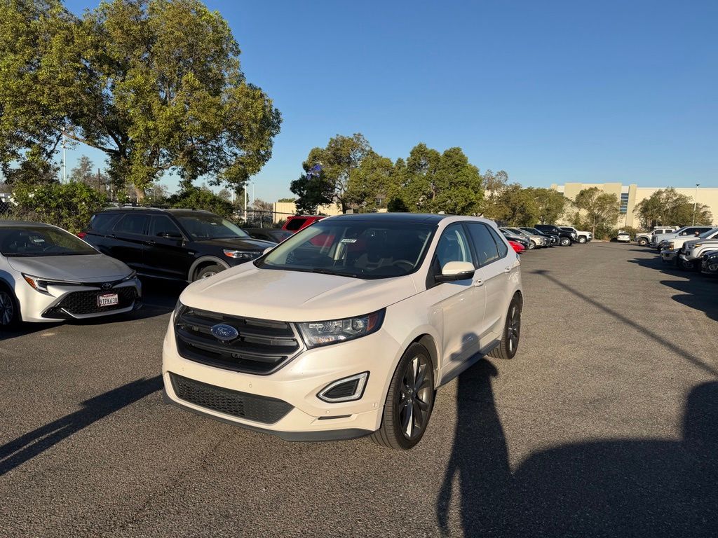 White Platinum 2017 Ford Edge SUV / Crossover All-Wheel Drive 6-Speed Automatic