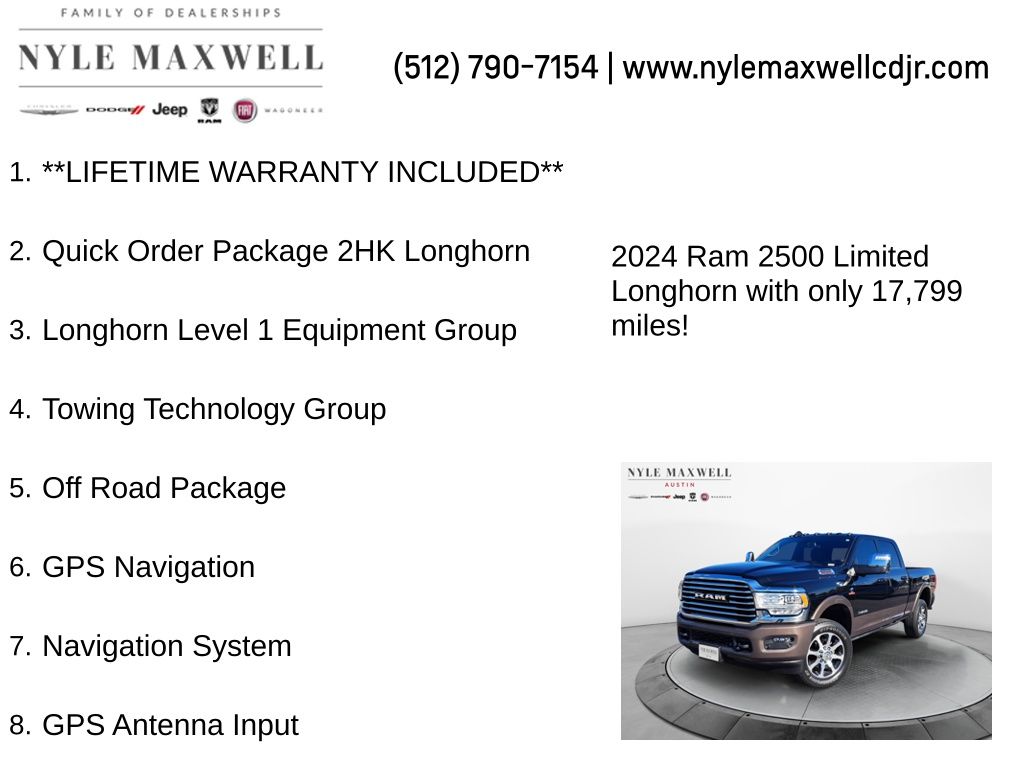 Used Car 2024 Ram 2500  Longhorn For Sale Under $70,000 In Austin, Texas