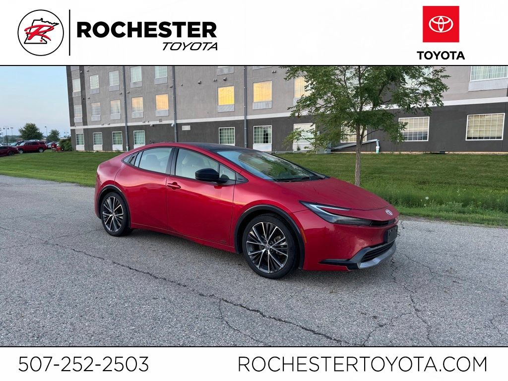 Supersonic Red 2024 Toyota Prius Hatchback All-Wheel Drive Continuously Variable Transmission