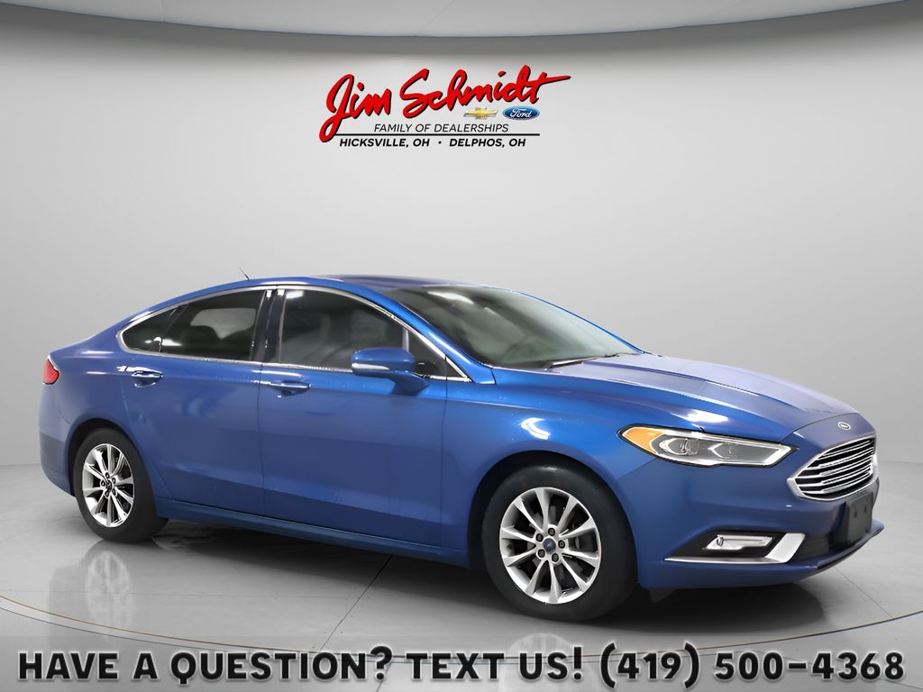 Lightning Blue 2017 Ford Fusion Sedan Front-Wheel Drive 6-Speed Automatic