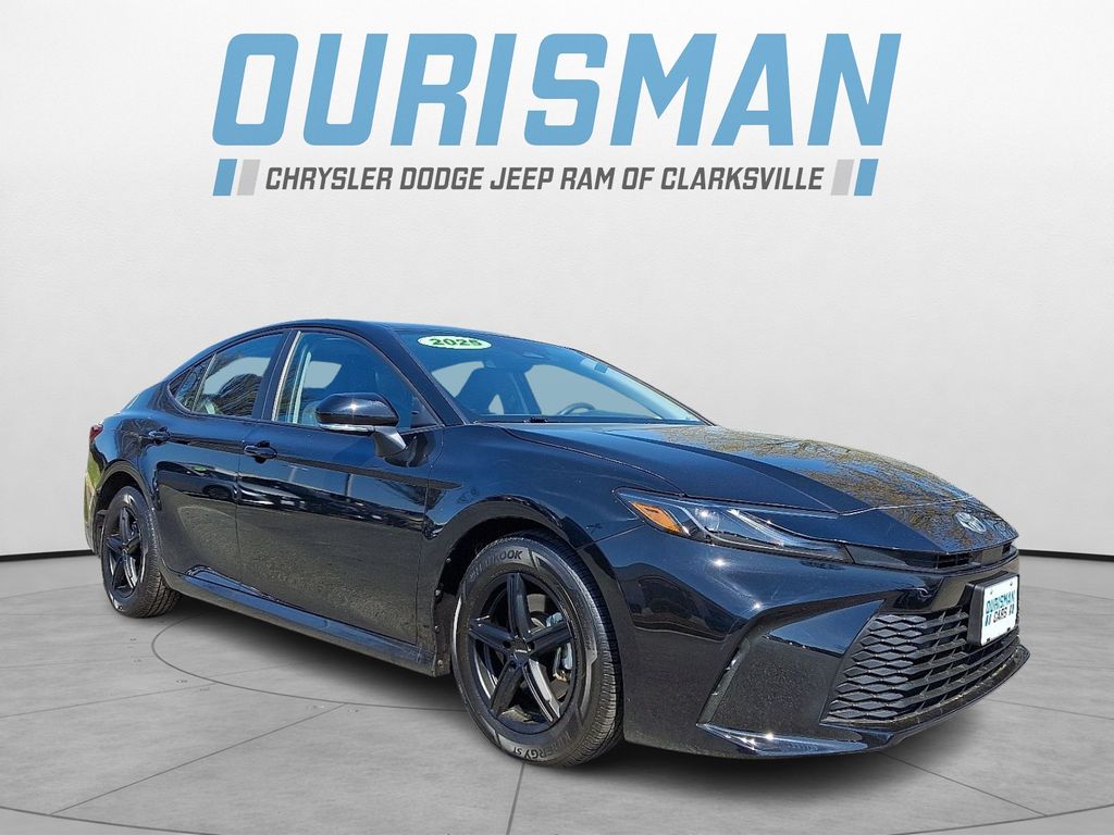 Midnight Black Metallic 2025 Toyota Camry LE FWD Sedan Front-Wheel Drive Continuously Variable Transmission