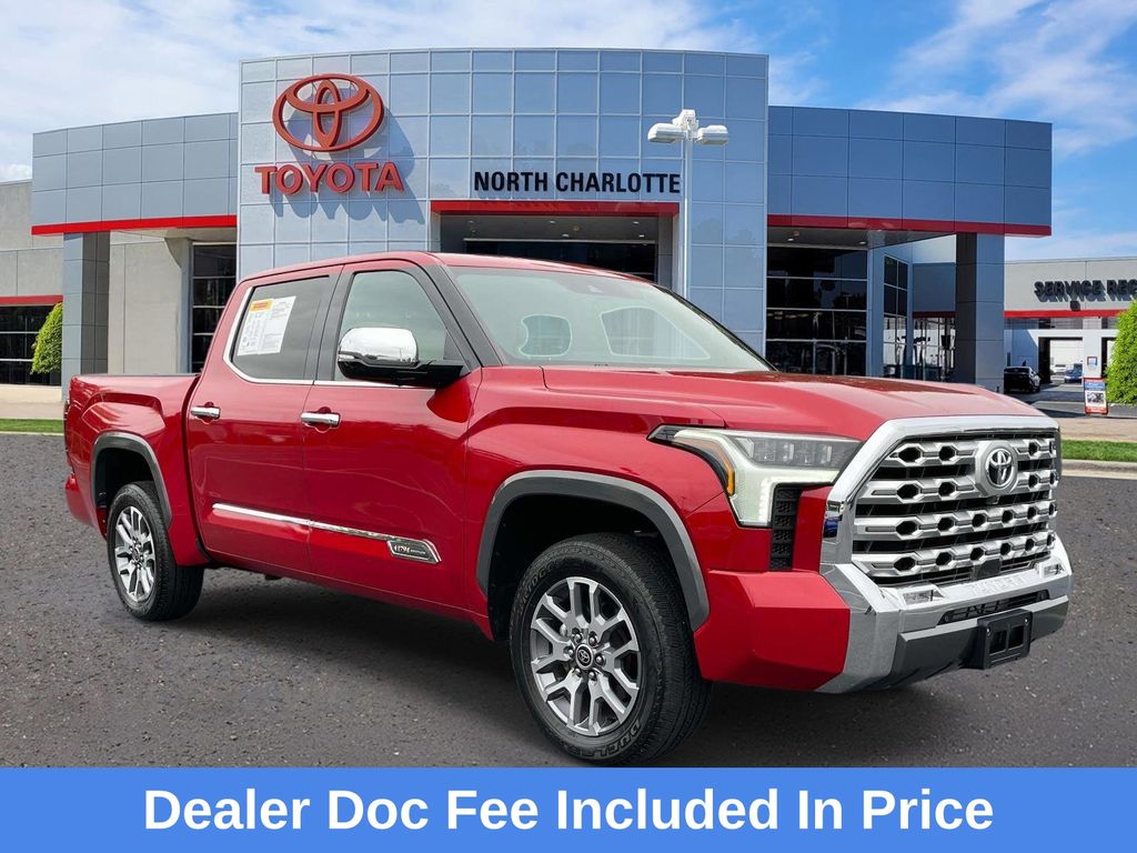 Supersonic Red 2023 Toyota Tundra 1794 Edition CrewMax Cab 4WD Pickup Truck Four-Wheel Drive Automatic