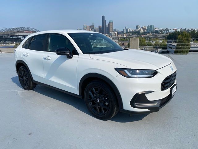 Platinum White 2024 Honda HR-V SUV / Crossover All-Wheel Drive Continuously Variable Transmission