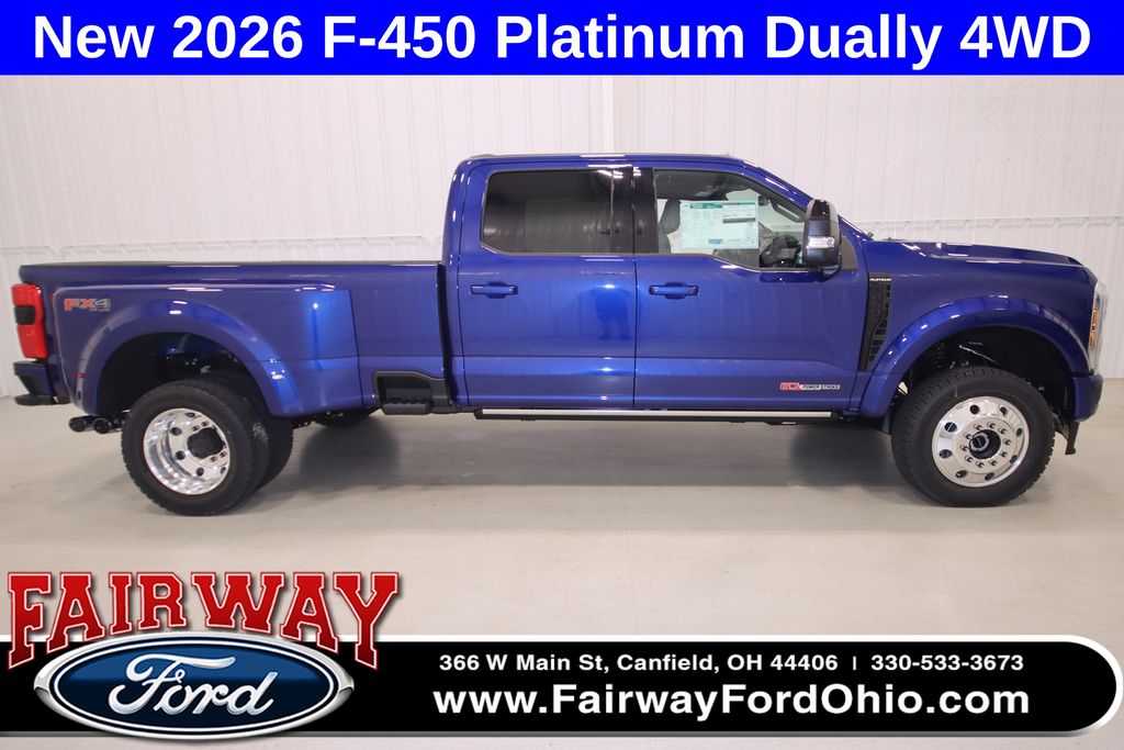 Argon Blue Metallic 2026 Ford F-450 Super Duty Pickup Truck Four-Wheel Drive Automatic