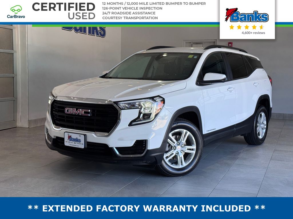 Summit White 2023 GMC Terrain SLE AWD SUV / Crossover All-Wheel Drive 9-Speed Automatic