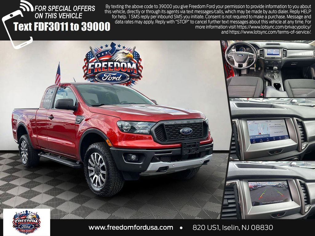 Chili Pepper Red 2019 Ford Ranger Pickup Truck Four-Wheel Drive Automatic