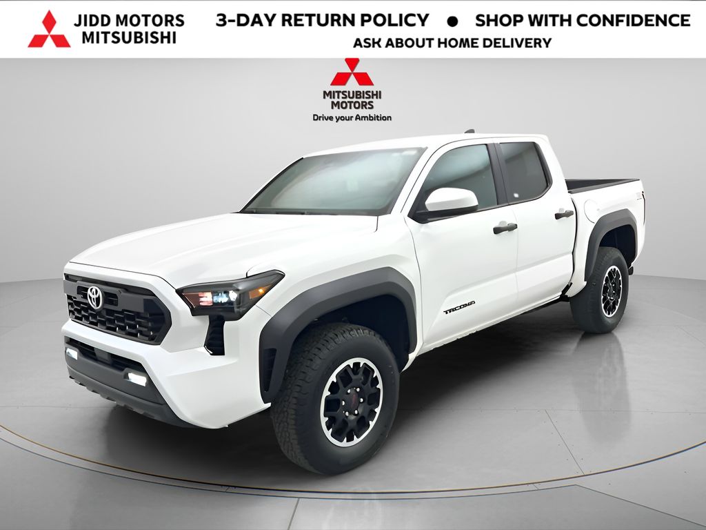 White 2025 Toyota Tacoma TRD Off-Road Double Cab 4WD Pickup Truck Four-Wheel Drive 8-Speed Automatic