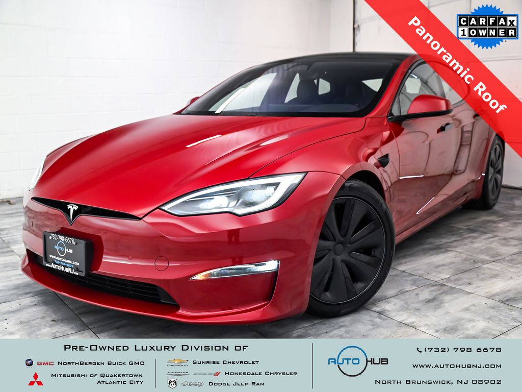 Red Multi-Coat 2023 Tesla Model S Standard Range AWD Sedan All-Wheel Drive 1-Speed Automatic