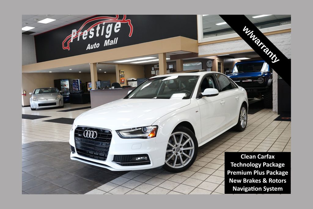 Ibis White 2015 Audi A4 Sedan All-Wheel Drive 8-Speed Automatic