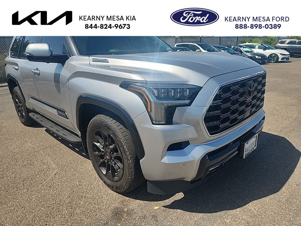 Celestial Silver Metallic 2024 Toyota Sequoia Platinum 4WD SUV / Crossover Four-Wheel Drive Automatic