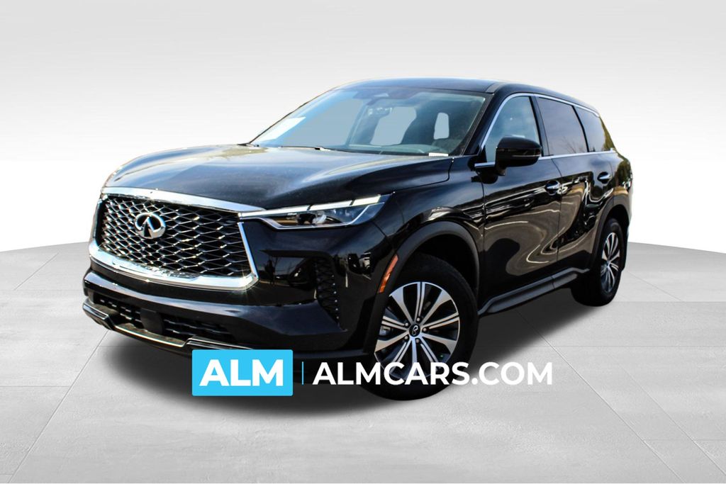 Mineral Black 2025 INFINITI QX60 Pure FWD SUV / Crossover Front-Wheel Drive 9-Speed Automatic