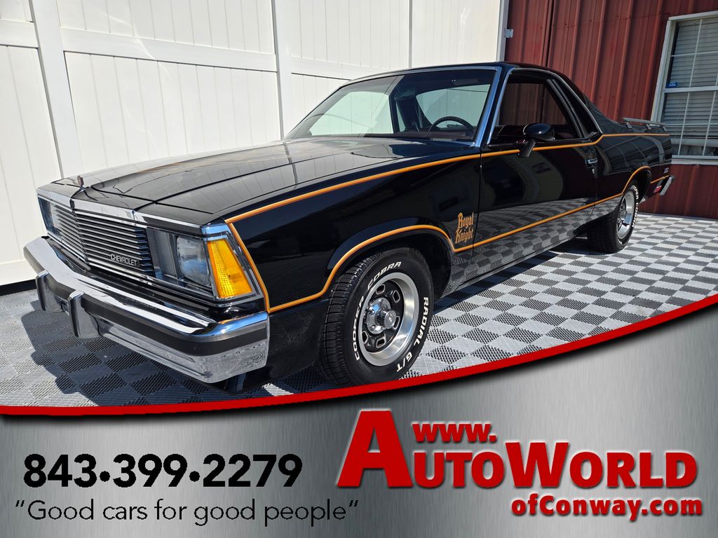 Black 1981 Chevrolet El Camino Coupe Rear-Wheel Drive 3-Speed Automatic