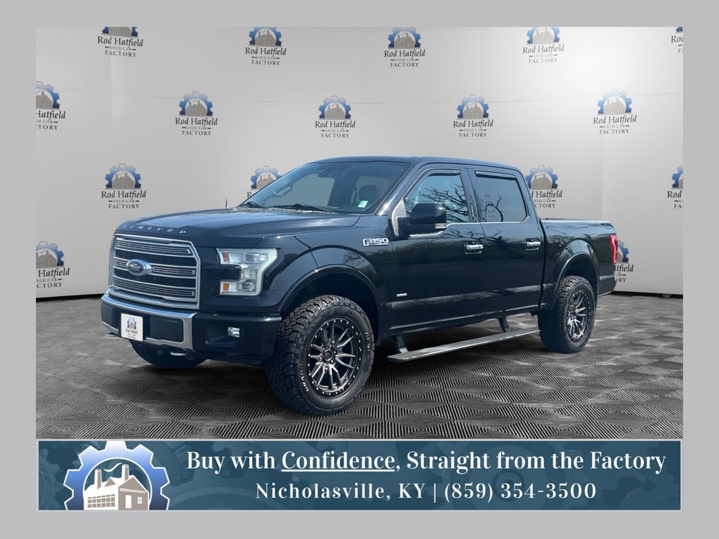 Shadow Black 2017 Ford F-150 Limited SuperCrew 4WD Pickup Truck Four-Wheel Drive Automatic