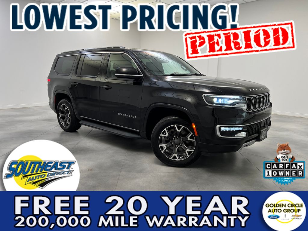 Diamond Black Crystal Pearlcoat 2024 Jeep Wagoneer SUV / Crossover Four-Wheel Drive 8-Speed Automatic