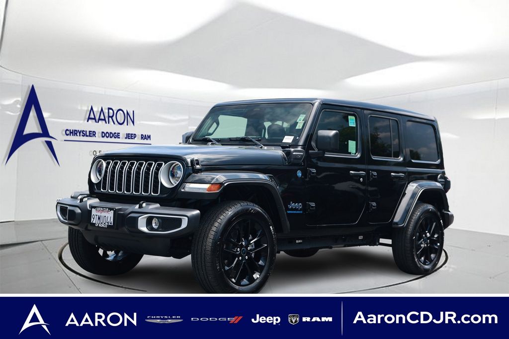 Black Clearcoat 2025 Jeep Wrangler 4xe SUV / Crossover Four-Wheel Drive 8-Speed Automatic