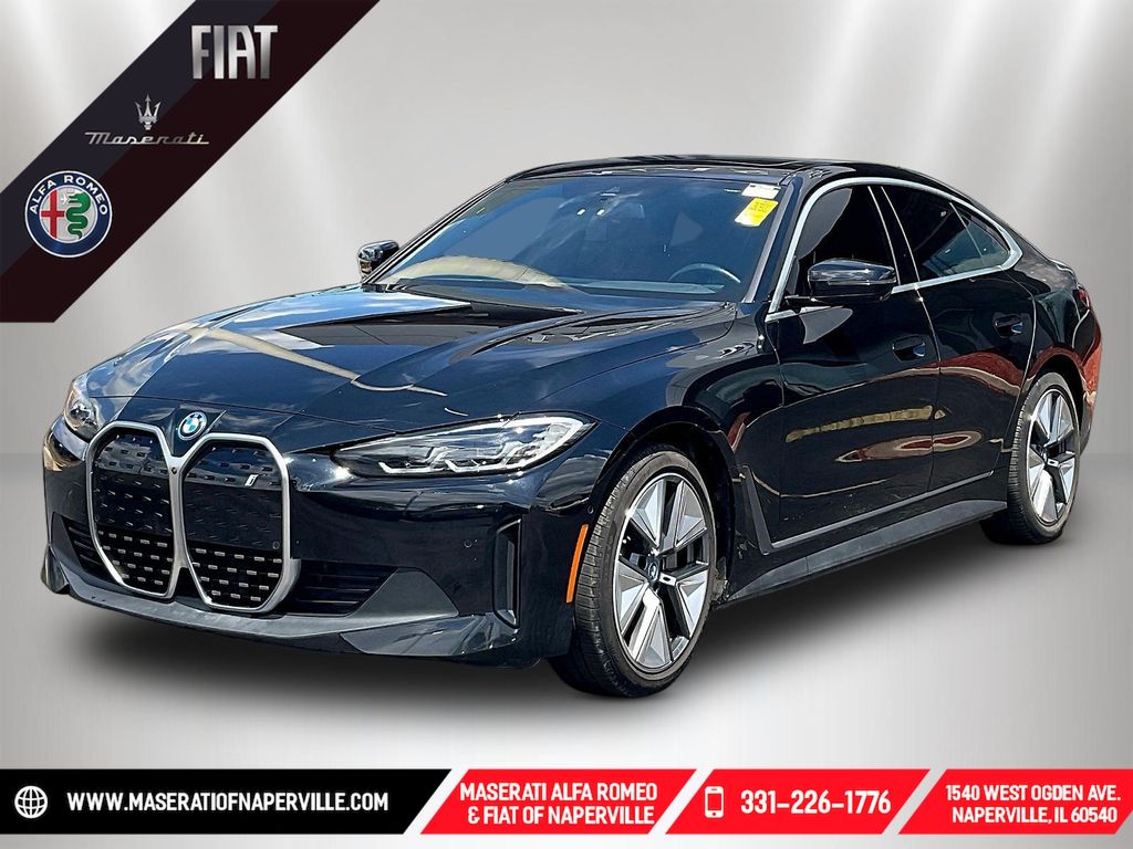 Jet Black 2024 BMW i4 Sedan All-Wheel Drive Automatic
