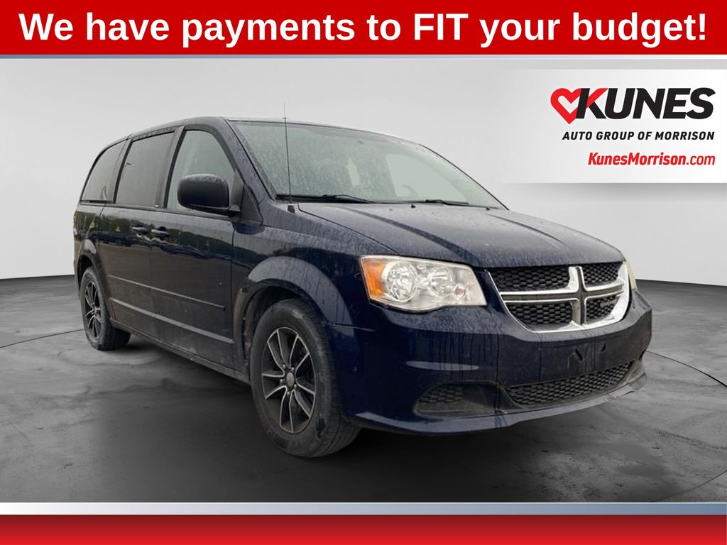 True Blue Pearlcoat 2014 Dodge Grand Caravan Minivan Front-Wheel Drive 6-Speed Automatic