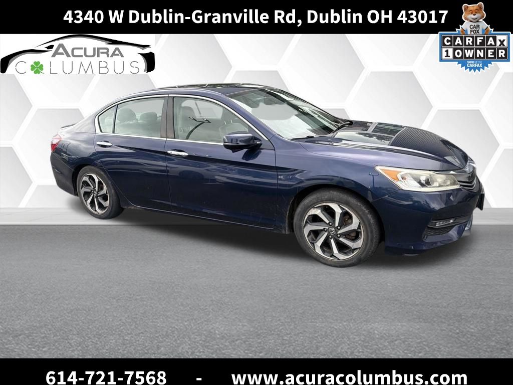 Black (Obsidian Blue Pearl) 2016 Honda Accord Sedan Front-Wheel Drive Continuously Variable Transmission