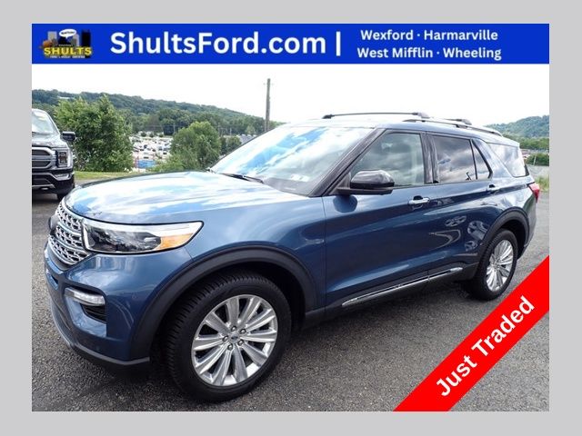 Blue Metallic 2020 Ford Explorer SUV / Crossover All-Wheel Drive Automatic