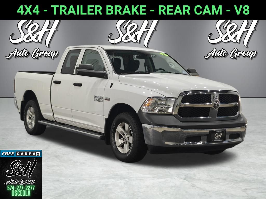 Bright White Clearcoat 2017 RAM 1500 Pickup Truck Four-Wheel Drive 8-Speed Automatic