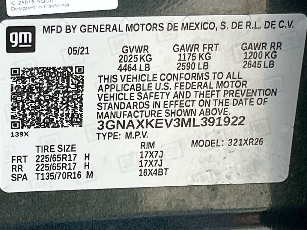 2021 Chevrolet Equinox LT Gray at DeMontrond Gulf Freeway