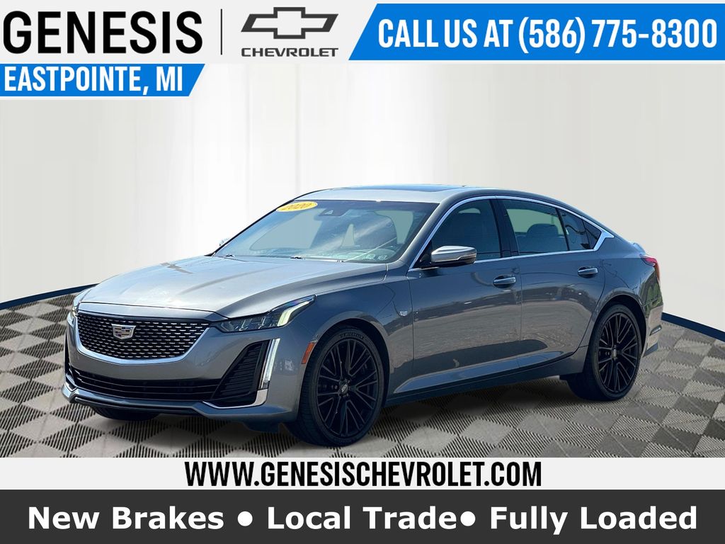 Gray (Satin Steel Metallic) 2020 Cadillac CT5 Premium Luxury Sedan AWD Sedan All-Wheel Drive Automatic