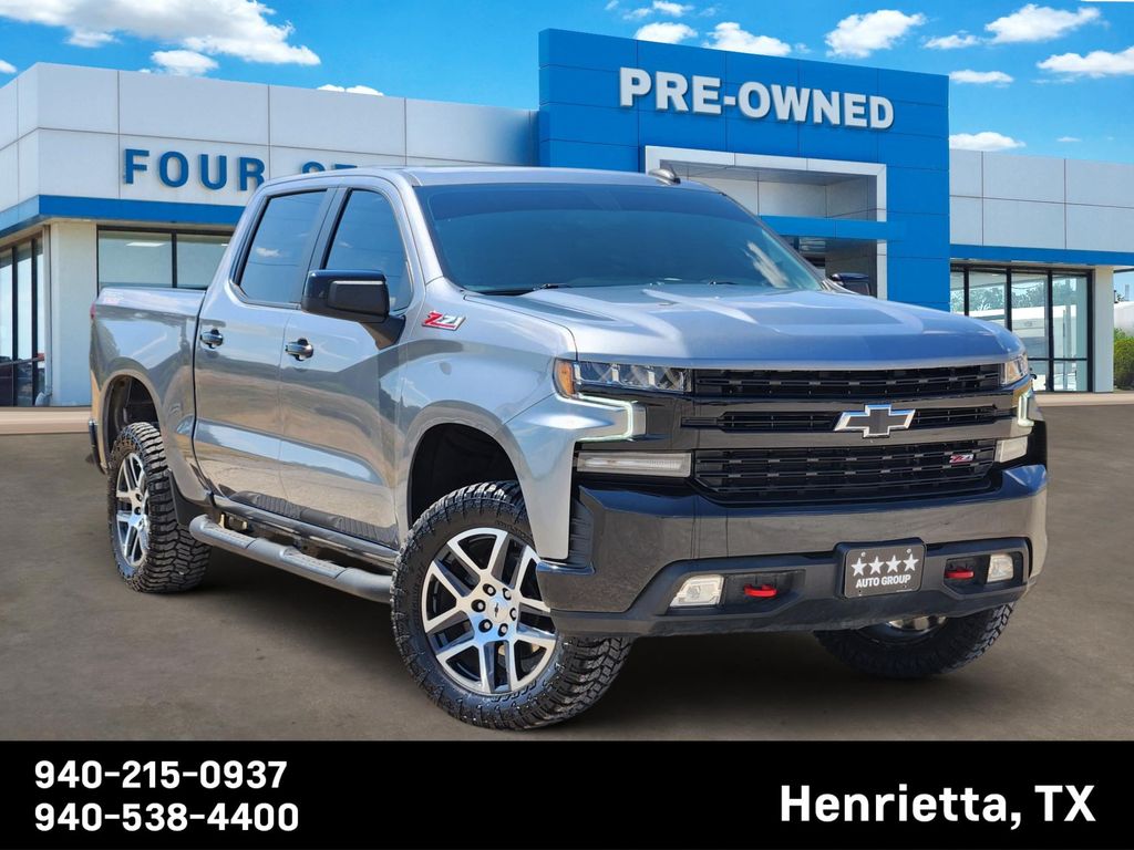 Gray (Satin Steel Metallic) 2021 Chevrolet Silverado 1500 Pickup Truck Four-Wheel Drive Automatic