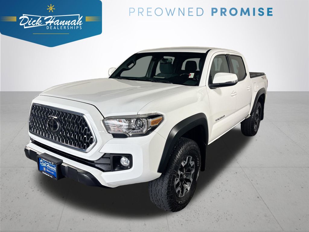 Super White 2019 Toyota Tacoma Pickup Truck Four-Wheel Drive 6-Speed Automatic