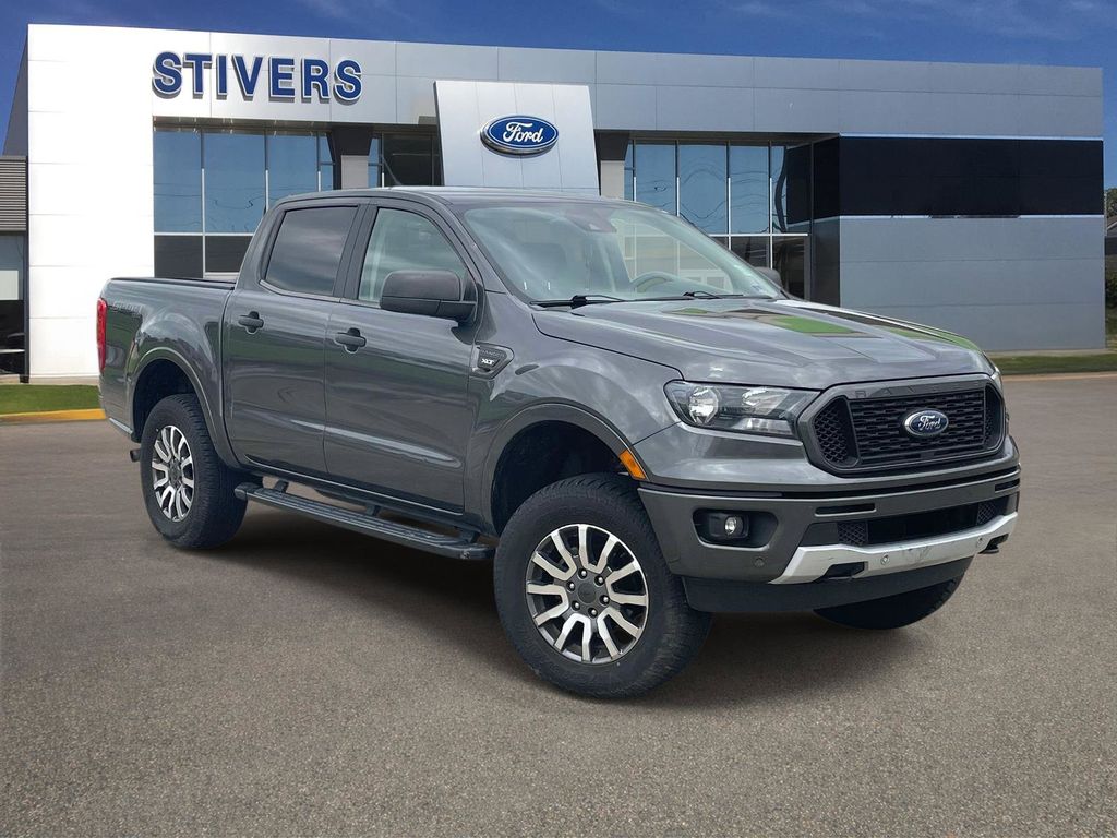 Gray (Magnetic Metallic) 2019 Ford Ranger XLT SuperCrew 4WD Pickup Truck Four-Wheel Drive Automatic