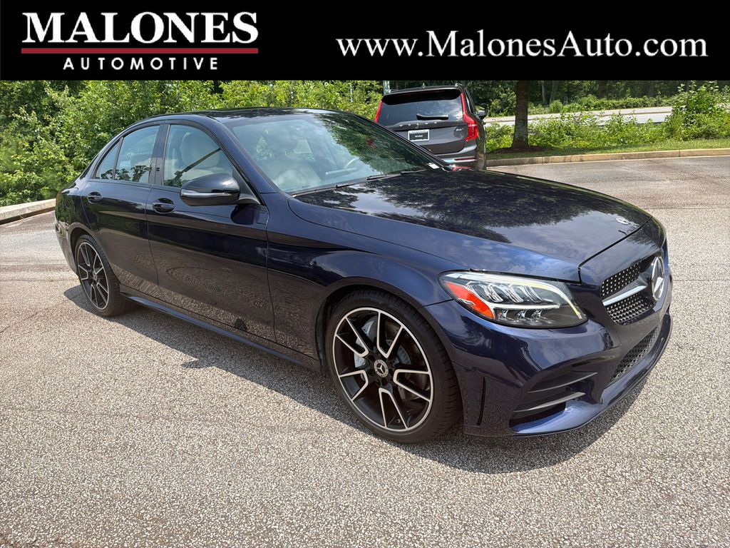 Lunar Blue Metallic 2019 Mercedes-Benz C-Class Sedan Rear-Wheel Drive 9-Speed Automatic