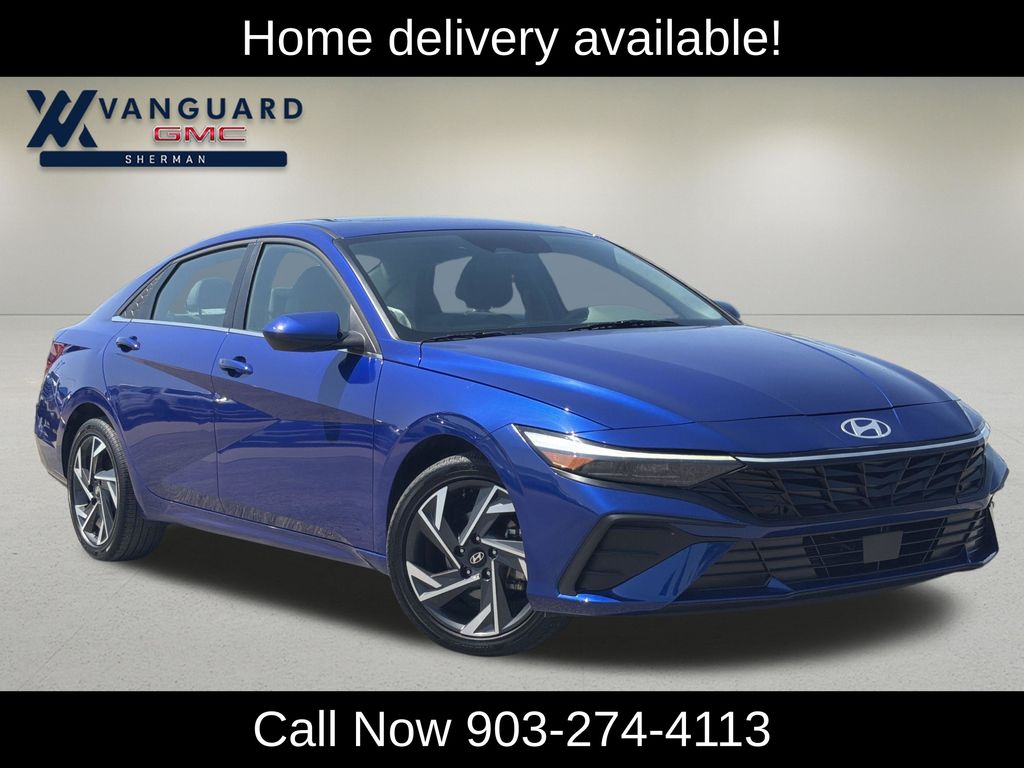 Intense Blue 2025 Hyundai Elantra Sedan Front-Wheel Drive Continuously Variable Transmission