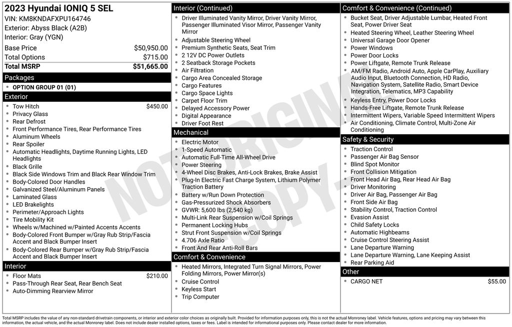 Used 2023 Black Hyundai SEL image 17