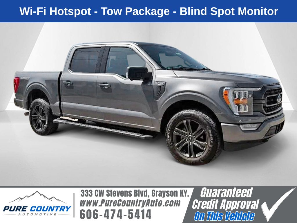Gray Metallic 2021 Ford F-150 Pickup Truck Four-Wheel Drive Automatic