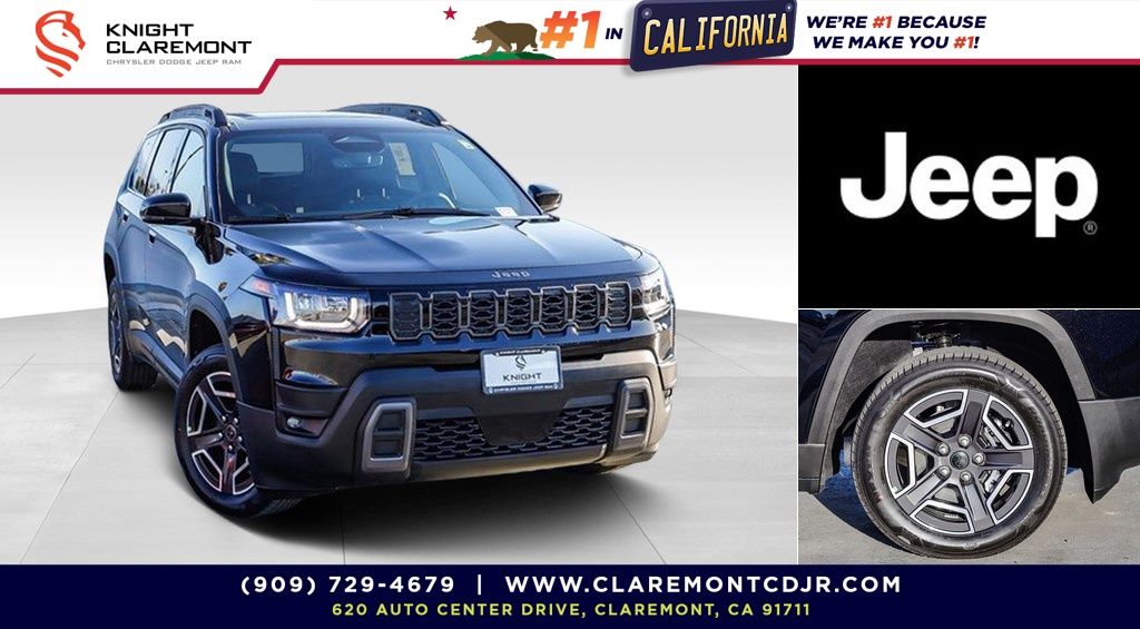 Diamond Black Crystal Pearlcoat 2026 Jeep Cherokee SUV / Crossover Four-Wheel Drive Continuously Variable Transmission
